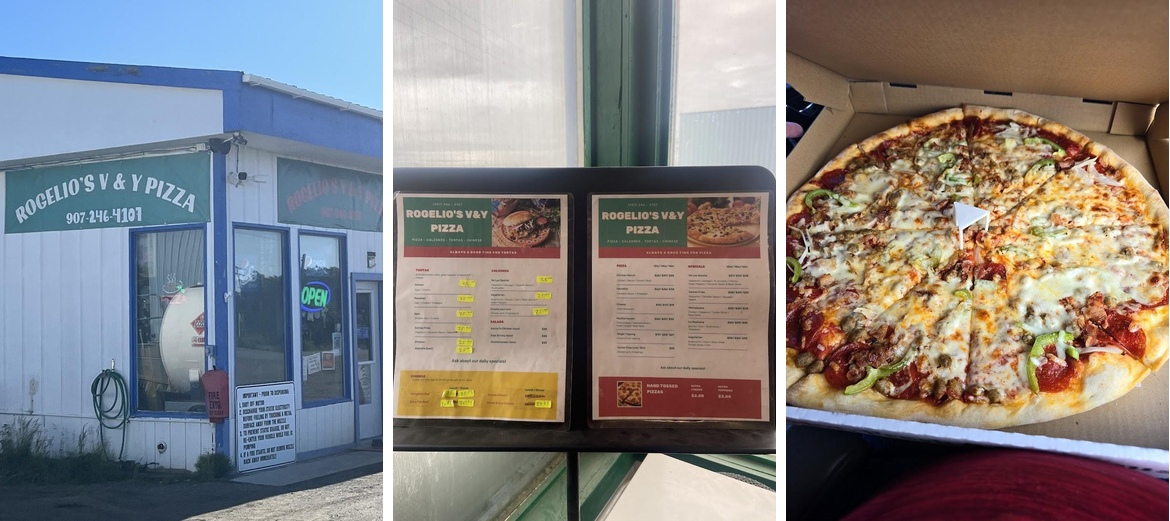 Rogelio's V & Y Pizza Menu